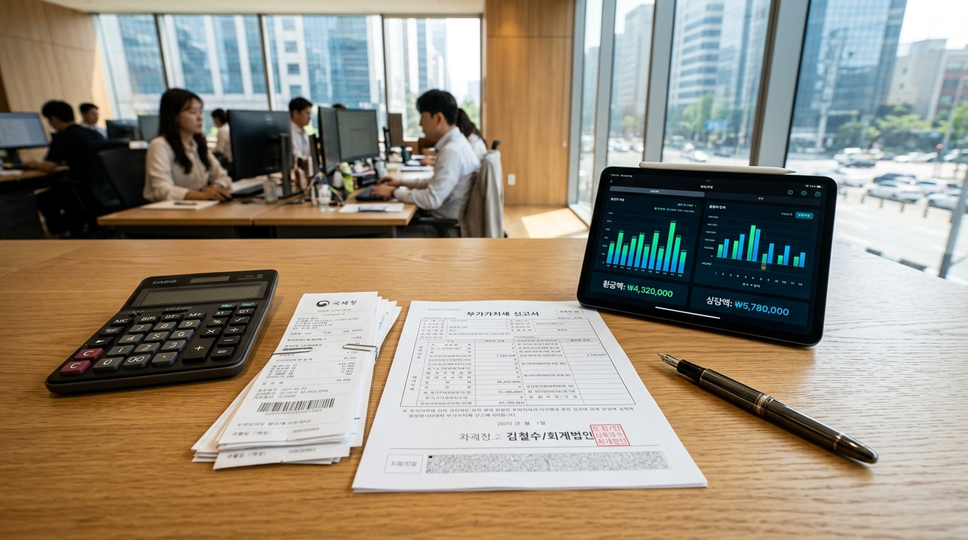 인테리어·전문건설 세무사 합법 절세 가이드 (AI 생성 이미지)